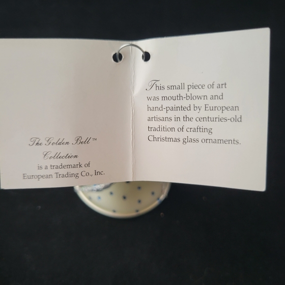 Vintage Handmade/Mouth-Blown/Painted By EuropeanArtisans Golden Bell Collection - Picture 11 of 14